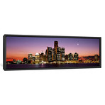 Night Skyline, Detroit, Michigan (36"W x 12"D x 1.5"D)