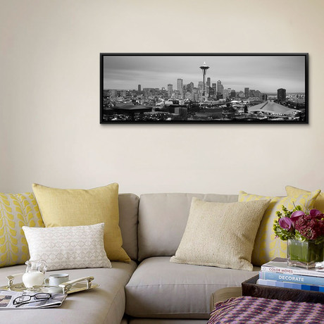 Seattle Panoramic Skyline (36"W x 12"D x 1.5"D)