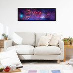 Center Of The Milky Way Galaxy (Chandra, Hubble, Spitzer) (36"W x 12"D x 1.5"D)