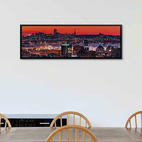 Oakland SF Twilight (36"W x 12"D x 1.5"D)
