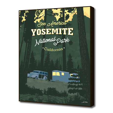 See America // Yosemite National Park Camping (16"W x 20"H x 1.5"D)