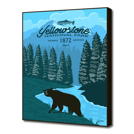 Yellowstone Bear Poster (16"W x 20"H x 1.5"D)