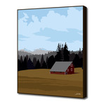 Idaho Barn Landscape (16"W x 20"H x 1.5"D)