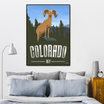 Colorado Travel Poster (16"W x 20"H x 1.5"D)