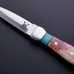 D2 // Turquoise Stone + Red Bone Boot Dagger
