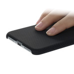 Aramid Fiber Minimalist Phone Case // Black + Grey (iPhone 6/6S)