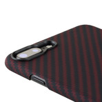 Aramid Fiber Minimalist Phone Case // Black + Red Twill (iPhone 6/6S)