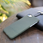 Aramid Fiber Minimalist Phone Case // Black + Yellow Twill (iPhone 6/6S)