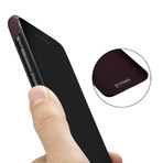 Aramid Fiber Minimalist Phone Case // Black + Red (iPhone 7 Plus)