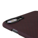 Aramid Fiber Minimalist Phone Case // Black + Red (iPhone 7)