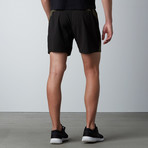 RPM Work Out Short // Black + Olive (XL)