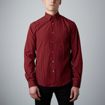 Tory Check Button-Up // Red + Black (L)