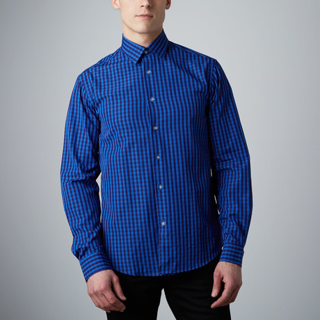 Tory Button-Up // Blue + Navy (S)