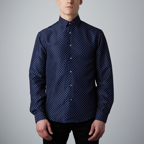 Ronald Star Button-Up // Navy (S)