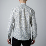 Ronald Long-Sleeve Floral Shirt  // Navy (M)