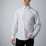 Ronald Plus Grid Button-Up // White (M)