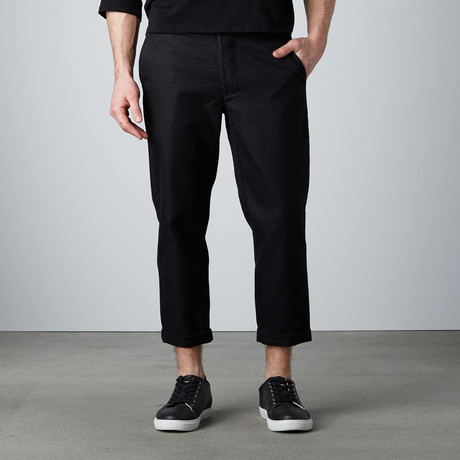 Harris Cotton Cuffed Pant // Black (S) - Matiere - Touch of Modern