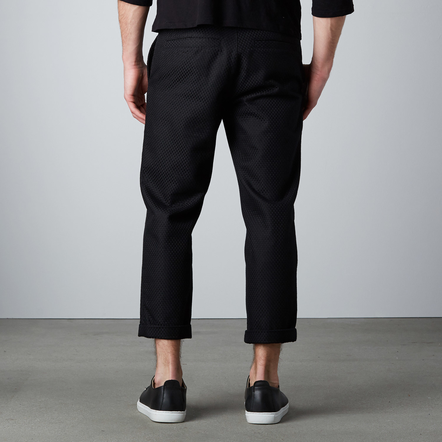 Harris Cotton Cuffed Pant // Black (S) - Matiere - Touch of Modern