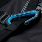 Snowboard Carabiner (Neon Blue)