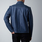 Regency by Lamarque // Barrett Matte Leather Jacket // Navy (S)