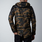 Lamarque // Taylor Fishtail Jacket // Camo Print + Black (S)