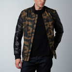 Lamarque // Lucas Baseball Jacket // Camo Print + Black (XL)