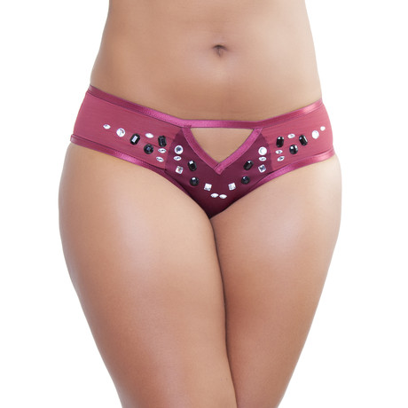 Betsy Studded Brief // Wine (US 4)