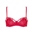 Angelina Cut Out Bra // Red (32A)