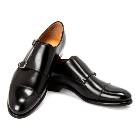 Gaudi Monk Strap Shoe // Black (UK: 7)
