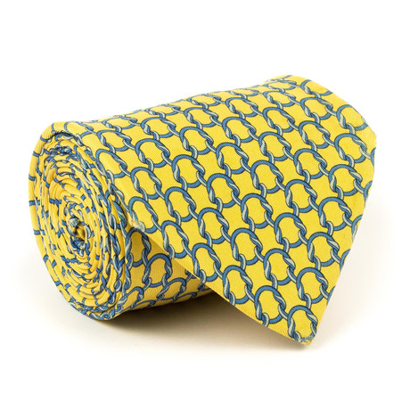 Slip Knot Tie // Yellow + Blue