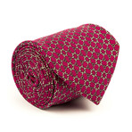 Wicker Wheel Tie // Red + Tan