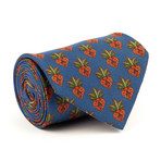 Fern Tie // Blue + Red + Green