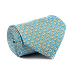 Sheep Tie // Aqua + White