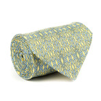 Aztec Tie // Yellow + Light Blue