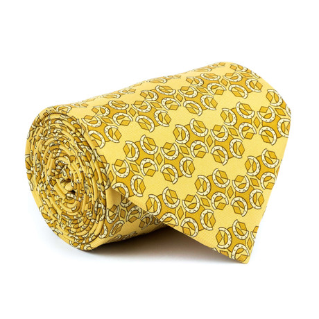 Lucky Horse Shoe Tie // Yellow + Gold