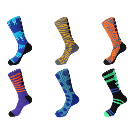 Athletic Socks // Safari Wave // Pack of 6