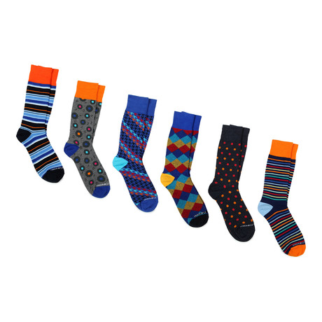 Mid-Calf Socks // Dance Party // Pack of 6