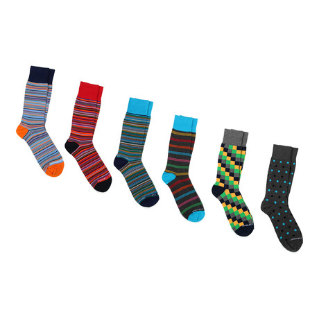 Mid-Calf Socks //  Office Party // Pack of 6