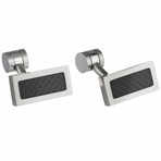 Stainless Steel Carbon Fiber Cufflinks