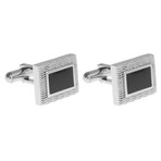 Stainless Steel + Resin Frame Cufflinks