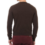Embroidered Crew Neck Sweater // Terra (L)