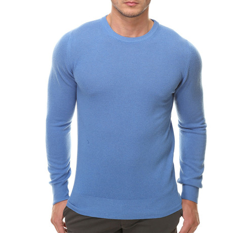 Crew Neck Sweater // Light Blue (XS)