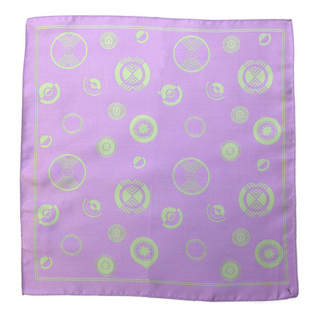 Rinieri Pocket Square // Purple + Green