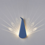 Aluminium Peacock LED Light // Blue (Plug)