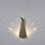 Aluminium Peacock LED Light // Gold (Plug)