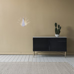 Aluminium Peacock LED Light // White (Plug)