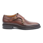 Amberes Double Monk Strap // Dark Brown (Euro: 45)