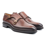 Amberes Double Monk Strap // Dark Brown (Euro: 45)
