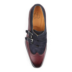 Amberes Wing-Tip Strap Shoe // Blue (Euro: 43)
