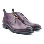 Norvegese Medallion Lace Up // Eggplant (Euro: 44)